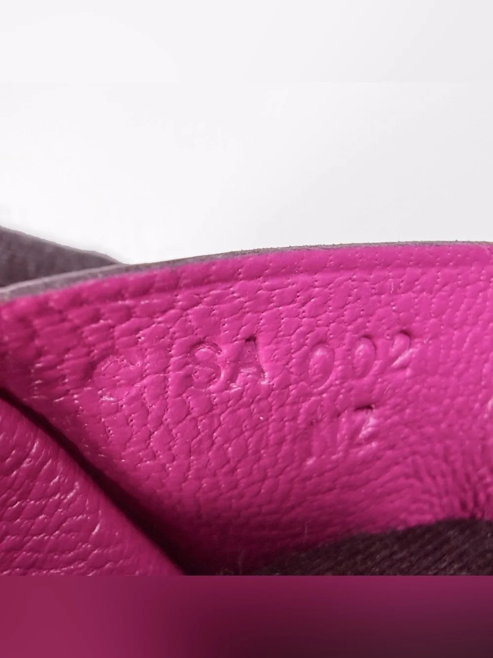 Hermès Fuchsia Ostrich Constance Wallet